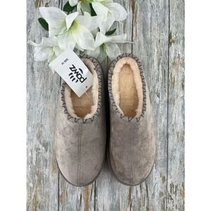 Pawz Hazel Platform Clog Slippers Shoes With Faux Fur Lining Size 10